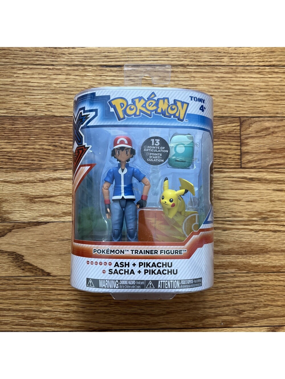 2015 Tomy Pokemon Trainer Figure Ash + Pikachu w/ 13pt Articulation T18079 NEW